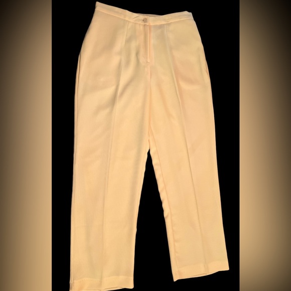 3pc light yellow suit with embellishment on front of jacket and sleeves. - Picture 6 of 13